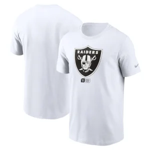 Las vegas raiders nike faded essential t shirt White