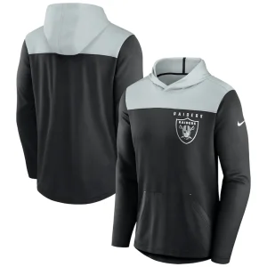 Las vegas raiders nike fan gear pullover hoodie Black