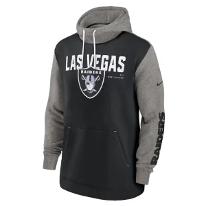 Las vegas raiders nike fashion color block pullover hoodie Black M