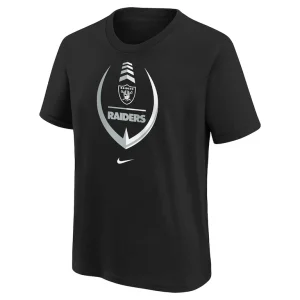 Las vegas raiders nike girls preschool icon t shirt Black 56