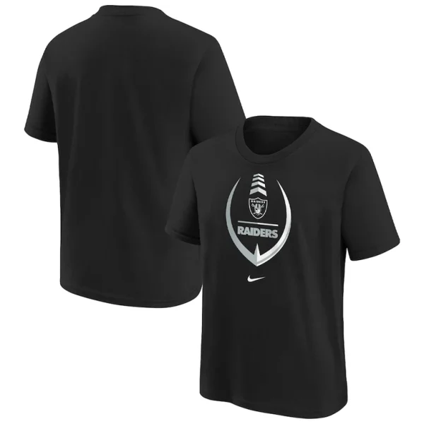 Las vegas raiders nike girls preschool icon t shirt Black
