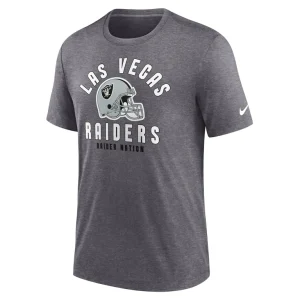 Las vegas raiders nike helmet tri blend t shirt Heather charcoal M