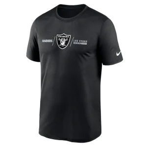 Las vegas raiders nike horizontal lockup legend performance t shirt Black M
