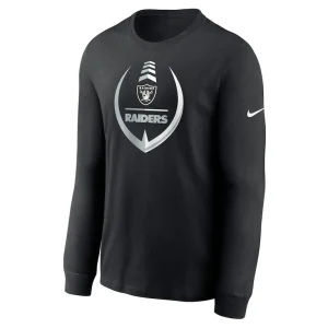 Las vegas raiders nike icon legend long sleeve performance t shirt Black M