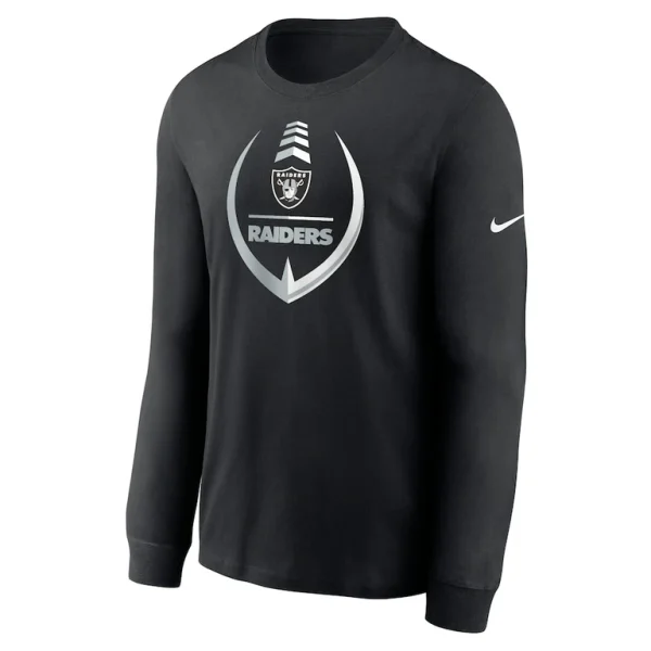 Las vegas raiders nike icon legend long sleeve performance t shirt Black M