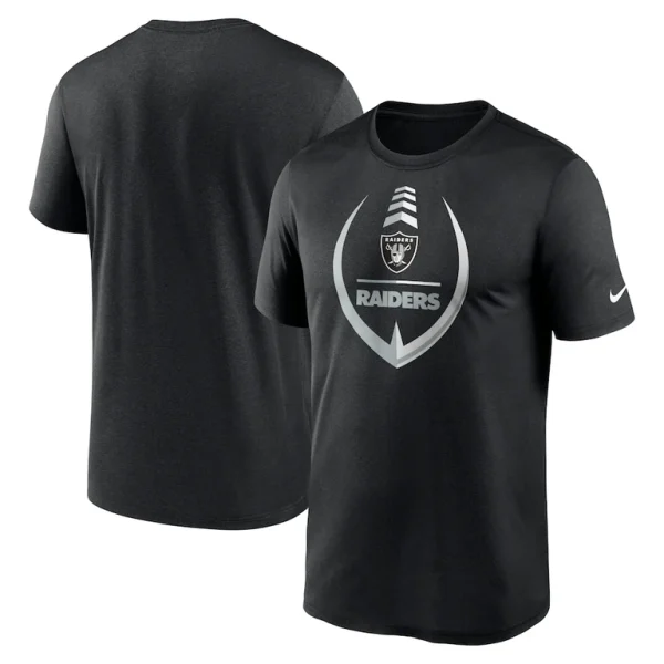 Las vegas raiders nike icon legend performance t shirt Black