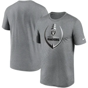 Las vegas raiders nike icon legend performance t shirt Heathered gray