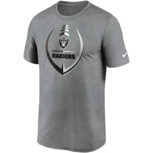 Las vegas raiders nike icon legend performance t shirt Heathered gray M