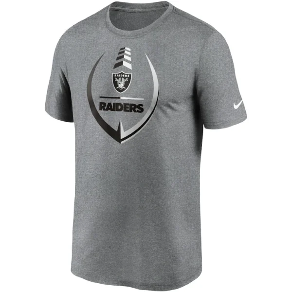 Las vegas raiders nike icon legend performance t shirt Heathered gray M
