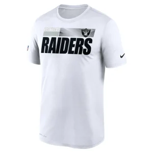 Las vegas raiders nike impact legend performance t shirt White M