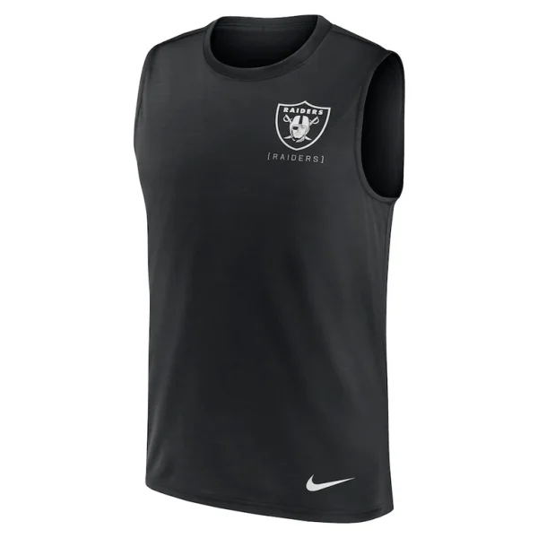 Las vegas raiders nike large logo peformance muscle tank top Black M