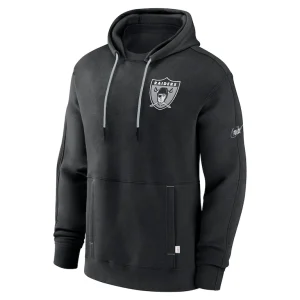 Las vegas raiders nike layered logo statement pullover hoodie Black S