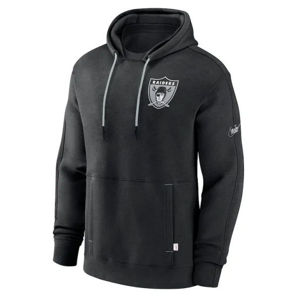 Las vegas raiders nike layered logo statement pullover hoodie Black S