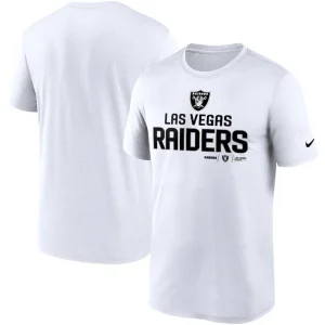 Las vegas raiders nike legend community performance t shirt White