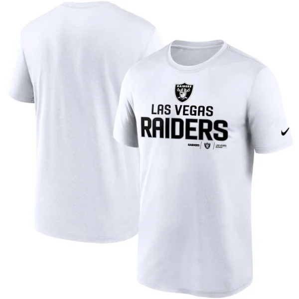 Las vegas raiders nike legend community performance t shirt White