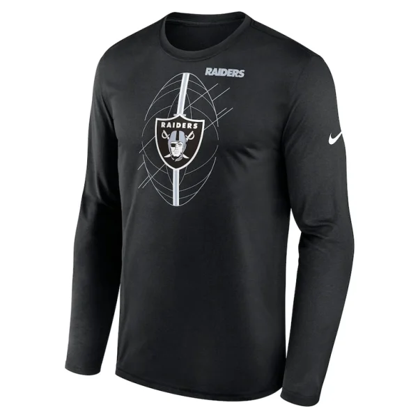 Las vegas raiders nike legend icon long sleeve t shirt Black M