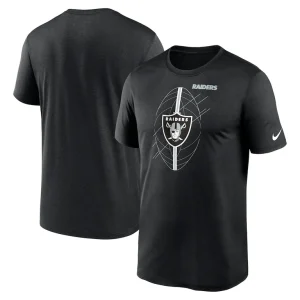 Las vegas raiders nike legend icon performance t shirt Black