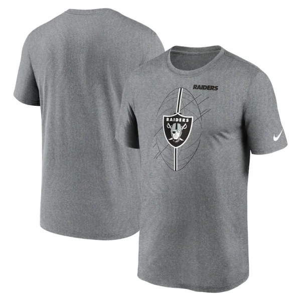 Las vegas raiders nike legend icon performance t shirt Heather charcoal