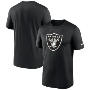Las vegas raiders nike legend logo performance t shirt Black