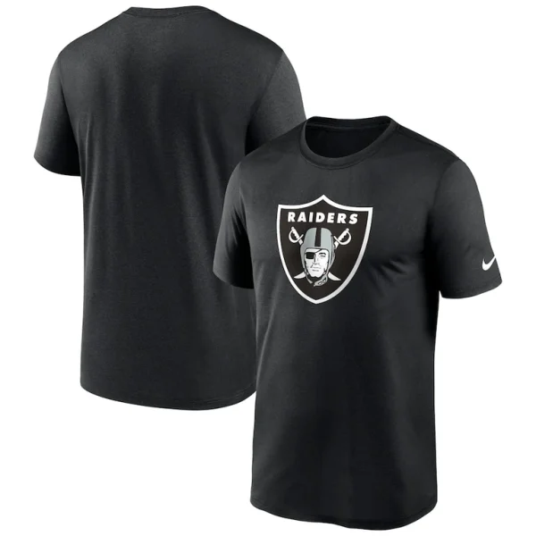 Las vegas raiders nike legend logo performance t shirt Black
