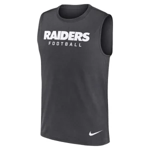 Las vegas raiders nike legend performance muscle tank top Gray M