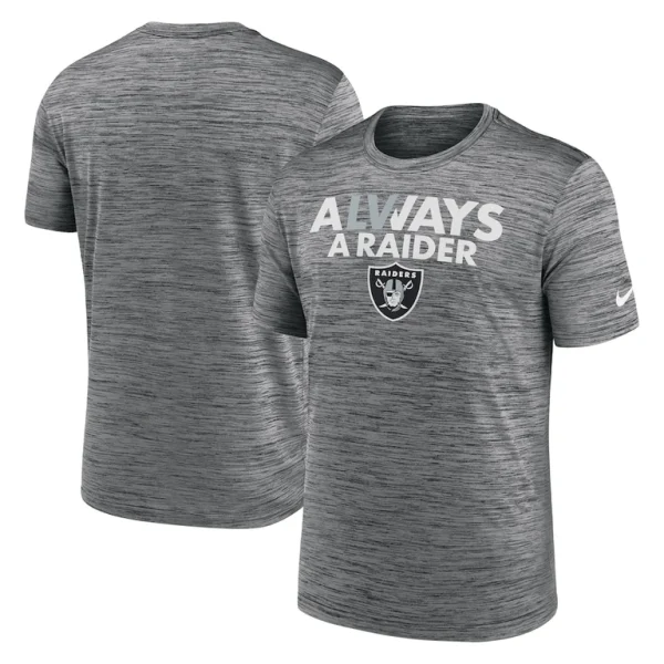 Las vegas raiders nike local velocity t shirt anthracite Multi