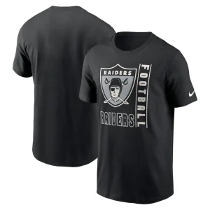 Las vegas raiders nike lockup essential t shirt Black