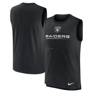Las vegas raiders nike muscle trainer tank top Black