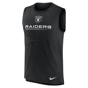 Las vegas raiders nike muscle trainer tank top Black M