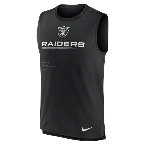 Las vegas raiders nike muscle trainer tank top Black M
