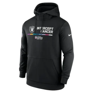Las vegas raiders nike nfl crucial catch therma performance pullover hoodie Black M