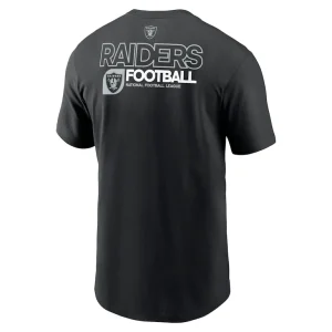 Las vegas raiders nike outline t shirt Black L
