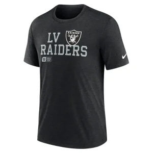 Las vegas raiders nike overlap lockup tri blend t shirt Black M