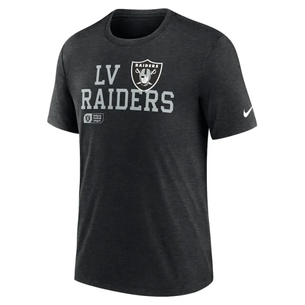 Las vegas raiders nike overlap lockup tri blend t shirt Black M