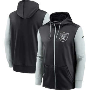Las vegas raiders nike performance full zip hoodie Black