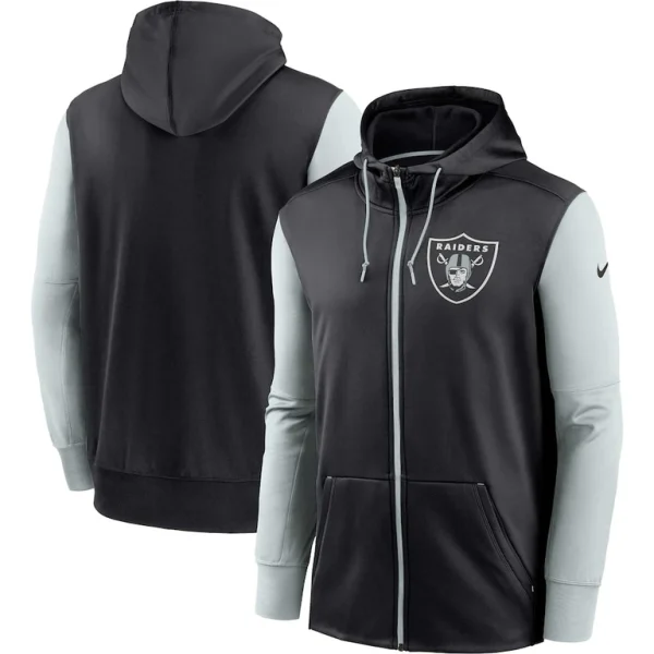 Las vegas raiders nike performance full zip hoodie Black