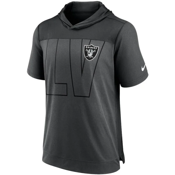Las vegas raiders nike performance hoodie t shirt Heathered charcoalblack M