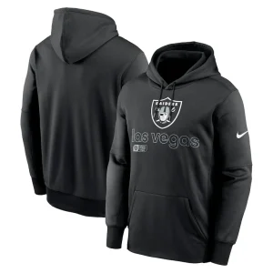 Las vegas raiders nike performance pullover hoodie Black