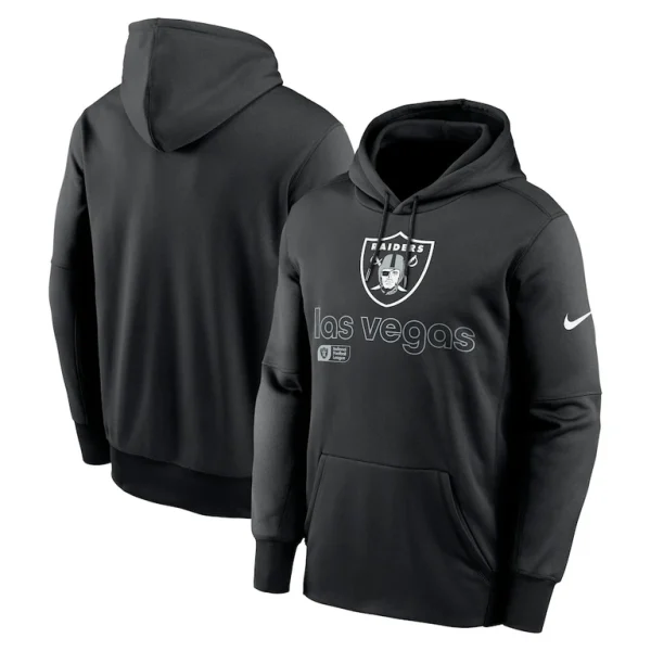 Las vegas raiders nike performance pullover hoodie Black