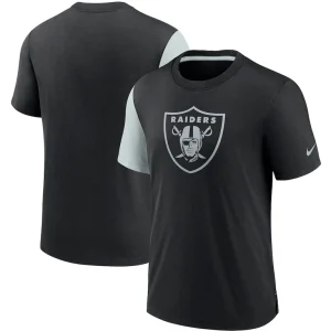 Las vegas raiders nike pop performance t shirt Blacksilver