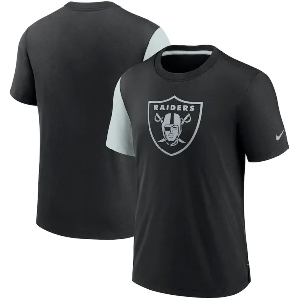 Las vegas raiders nike pop performance t shirt Blacksilver