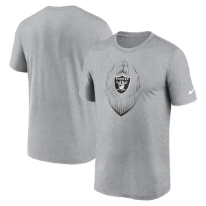 Las vegas raiders nike primetime legend icon performance t shirt Heather gray