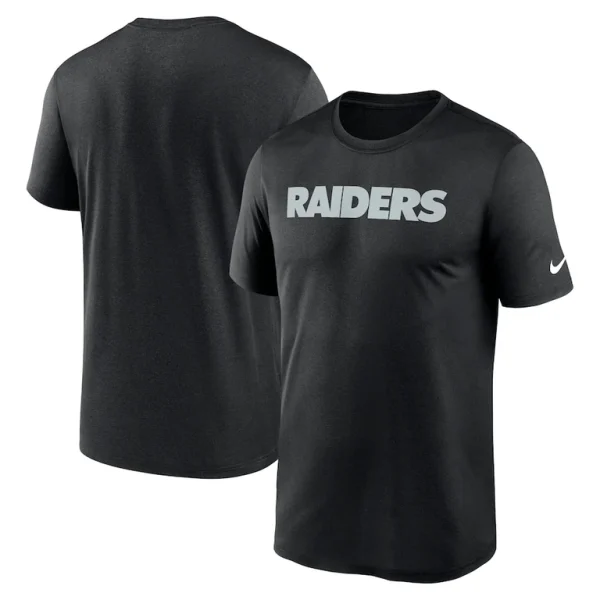 Las vegas raiders nike primetime legend wordmark performance t shirt Black