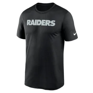 Las vegas raiders nike primetime legend wordmark performance t shirt Black M