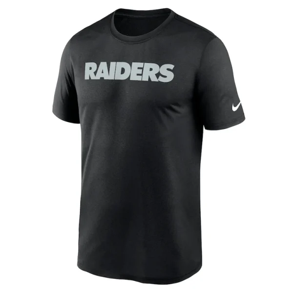 Las vegas raiders nike primetime legend wordmark performance t shirt Black M