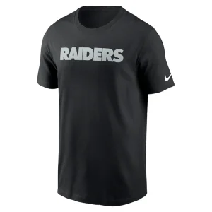 Las vegas raiders nike primetime wordmark essential t shirt Black M