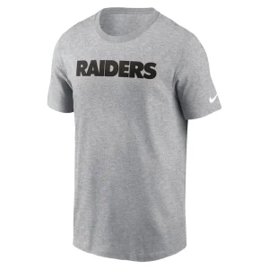 Las vegas raiders nike primetime wordmark essential t shirt Heather gray M