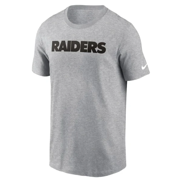 Las vegas raiders nike primetime wordmark essential t shirt Heather gray M