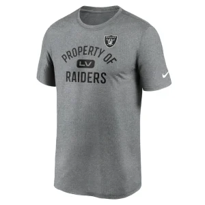 Las vegas raiders nike property of legend performance t shirt Heather charcoal M