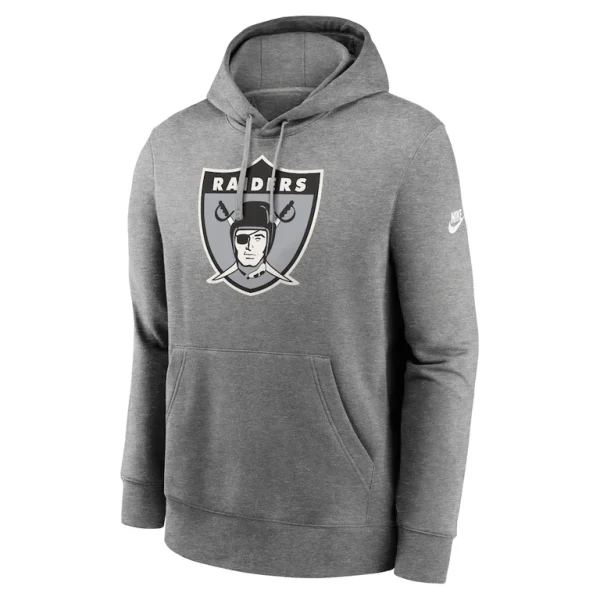 Las vegas raiders nike rewind club logo pullover hoodie Heather gray M